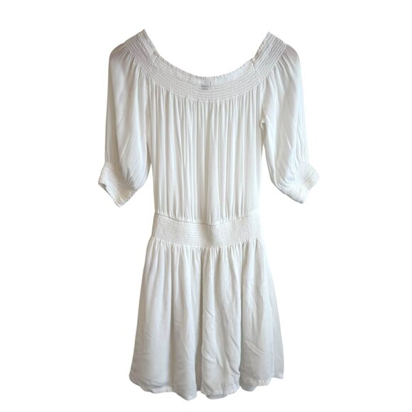 Sunday Best White Jocasta Off The Shoulder Mini Dress Size Medium - Picture 3 of 7